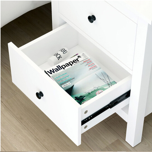 White Franco Drawer Bedside Table Temple Webster